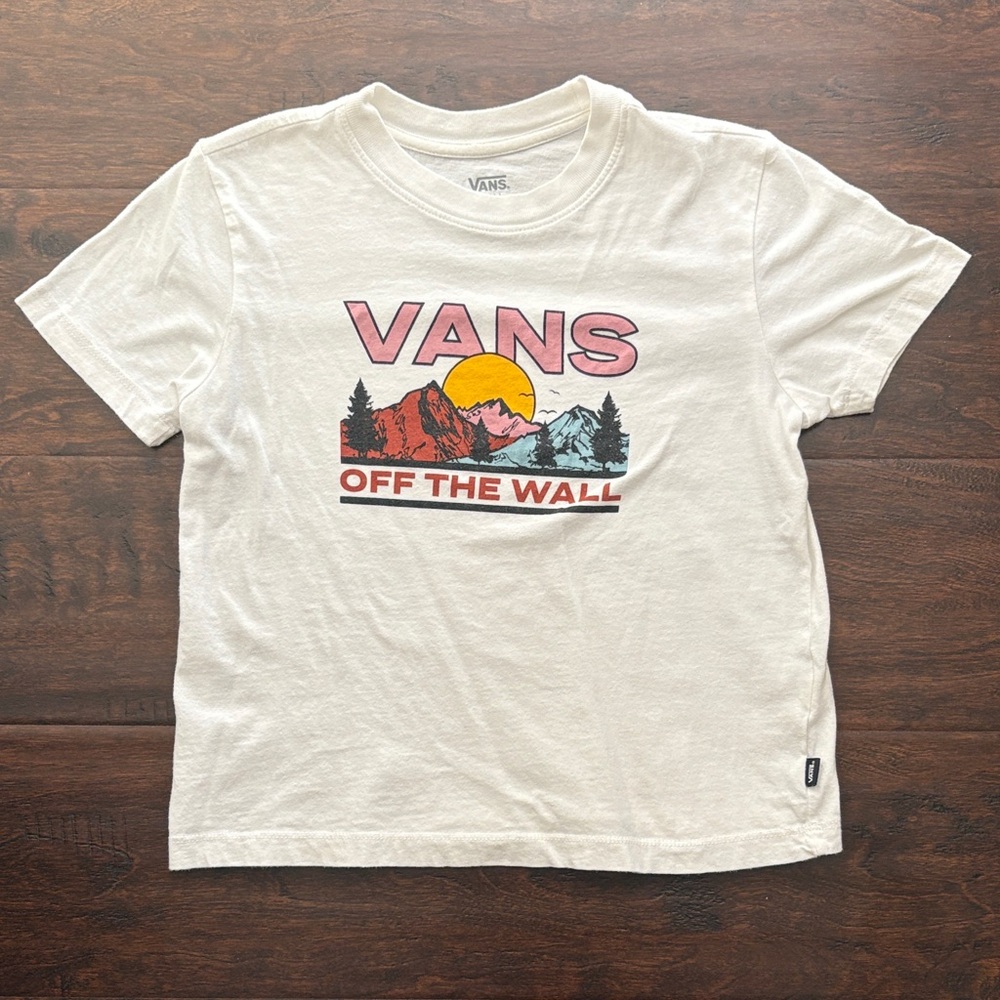 Vans Kids White Graphic Tee